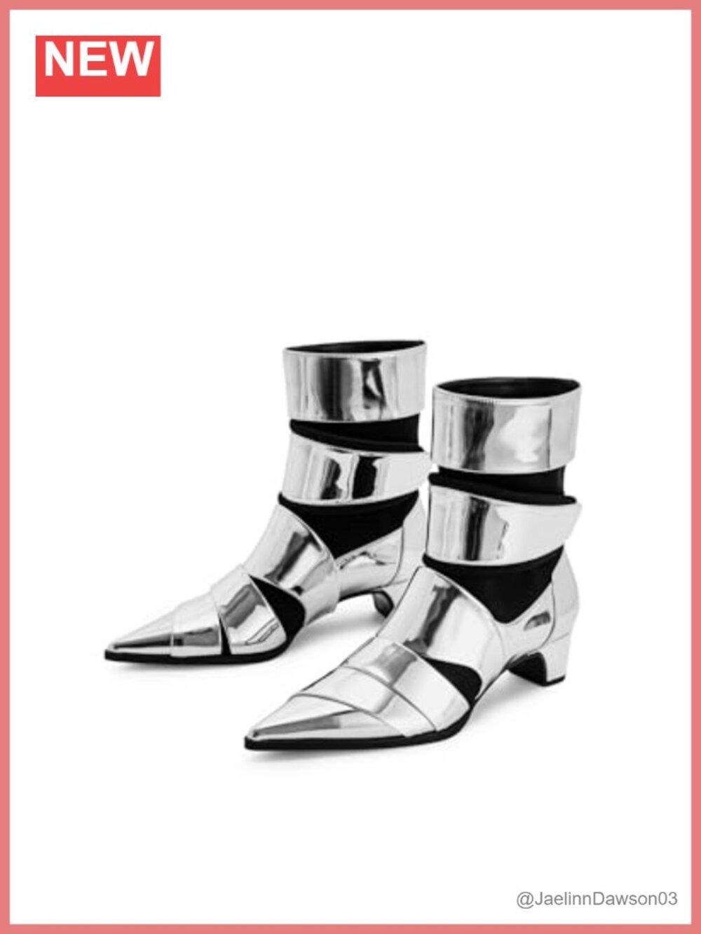 Vegan Leather Ankle Booties, Mid Heel, Pointed Toe Comfort - Picture 2 of 5
